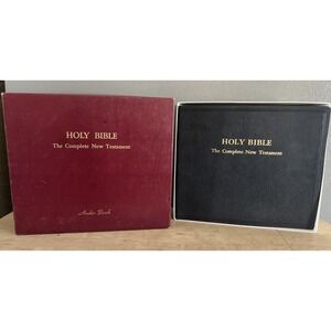 Holy Bible, KJV Complete New Testament on Phonograph Records, Spiral Book 1953